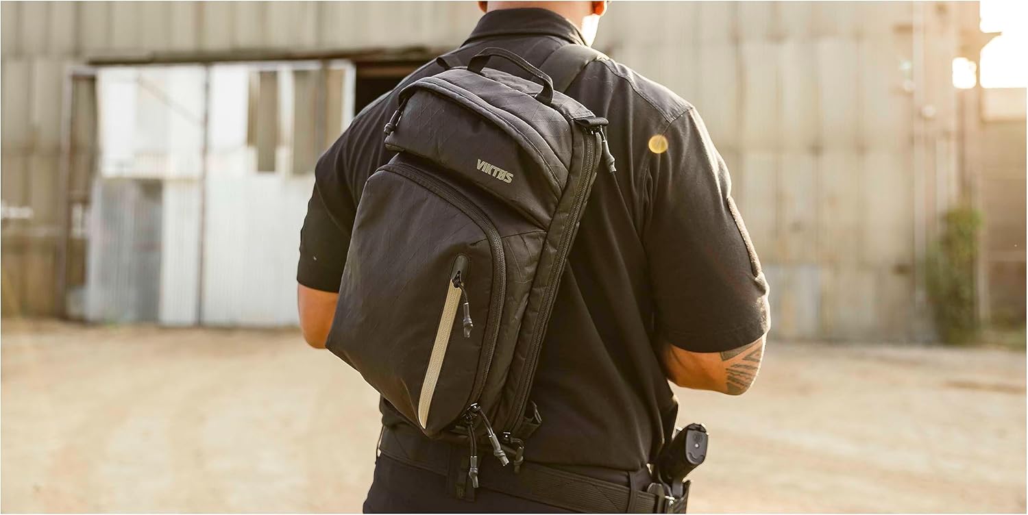 VIKTOS Upscale XL Midsize Concealed Carry Slingbag - Rugged Durable Weather-Resistant Shooting Range Gear for Tactical & Personal Defense, Nightfjall