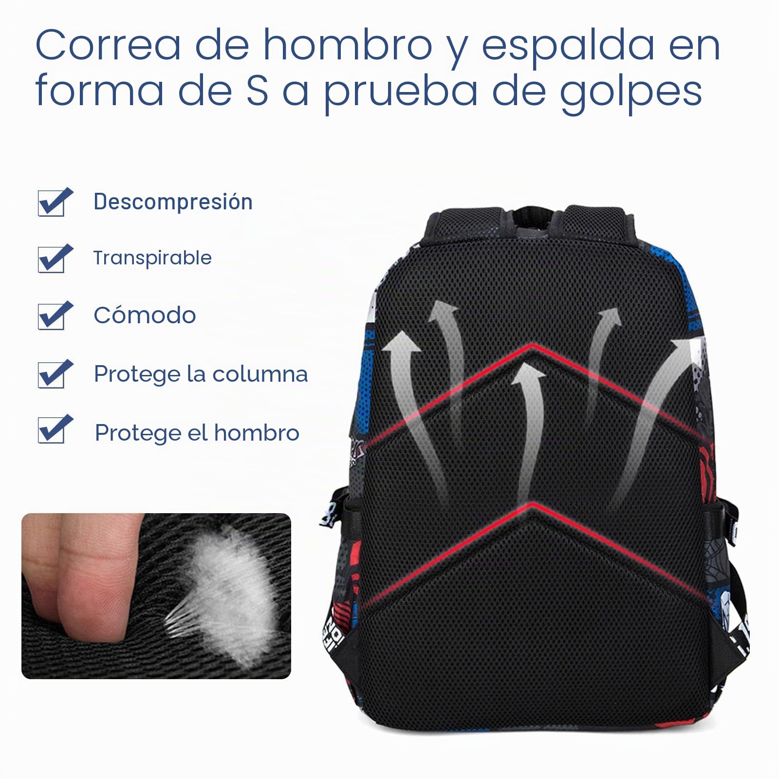 FANDARE Mochilas Infantiles Niños Galaxia Mochila Escolar con Puerto de Carga USB Adolescentes Mochila Colegio de Stitch Mochila Instituto para Niñas Mochila Casual Mochilas Instituto