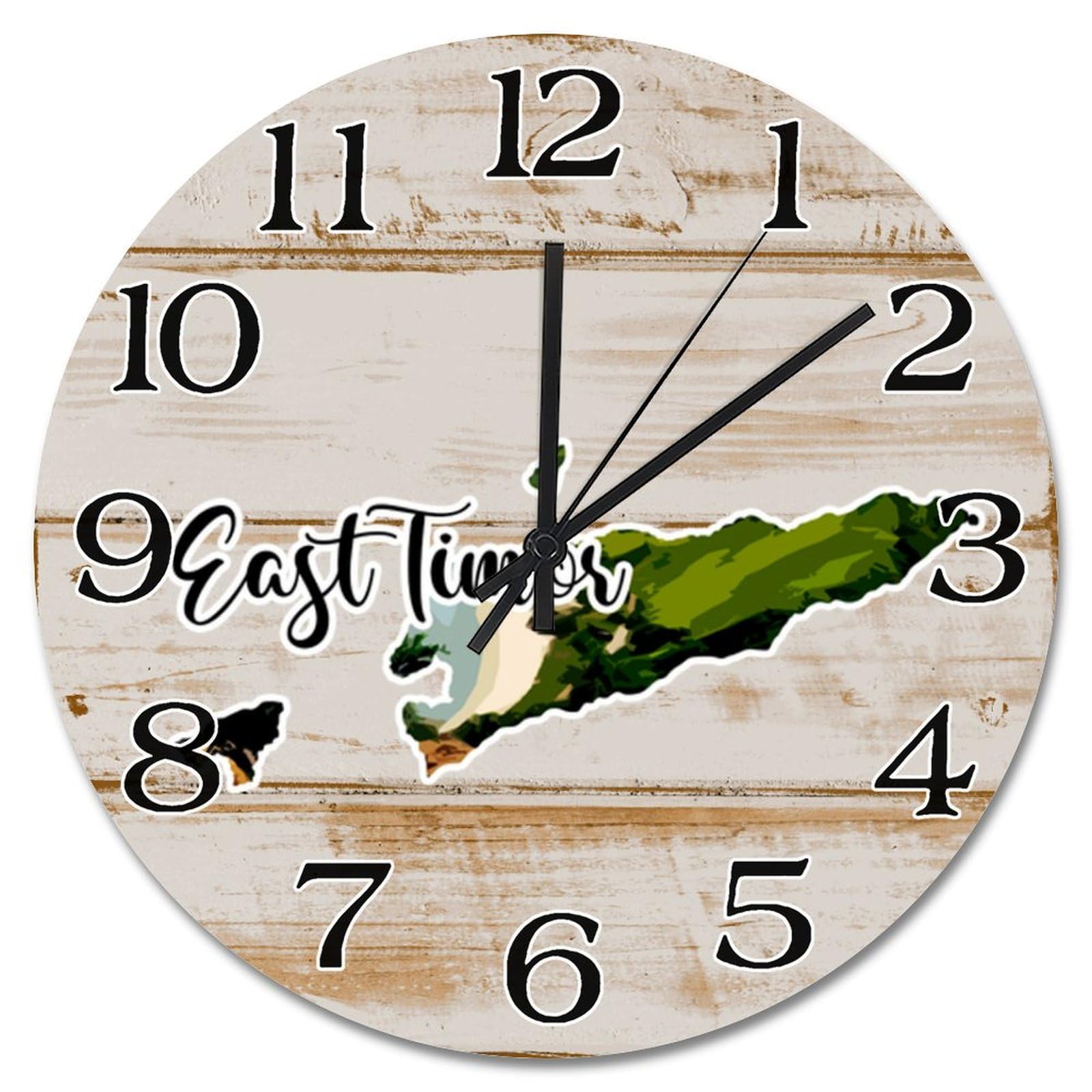 Horloge murale de voyage Timor oriental : cadeau ideal pour ami