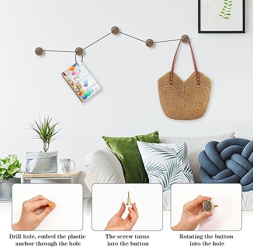 Miniatura 6 de Vinatge - Perillas de gabinete con estampado de leopardo, paquete de 4 pomos para cajones y muebles, tiradores de cocina, baño, herrajes para