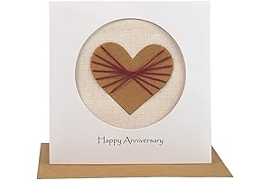 2nd Year Anniversary Cotton Card: A Handmade Expression of Love
