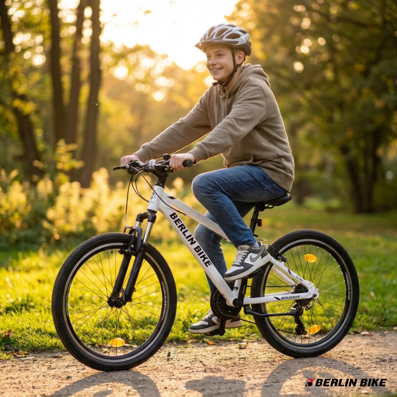 Rower górski Berlin Bike MTB1 24 cale rower dziecięcy dla dziewczynek - różowy