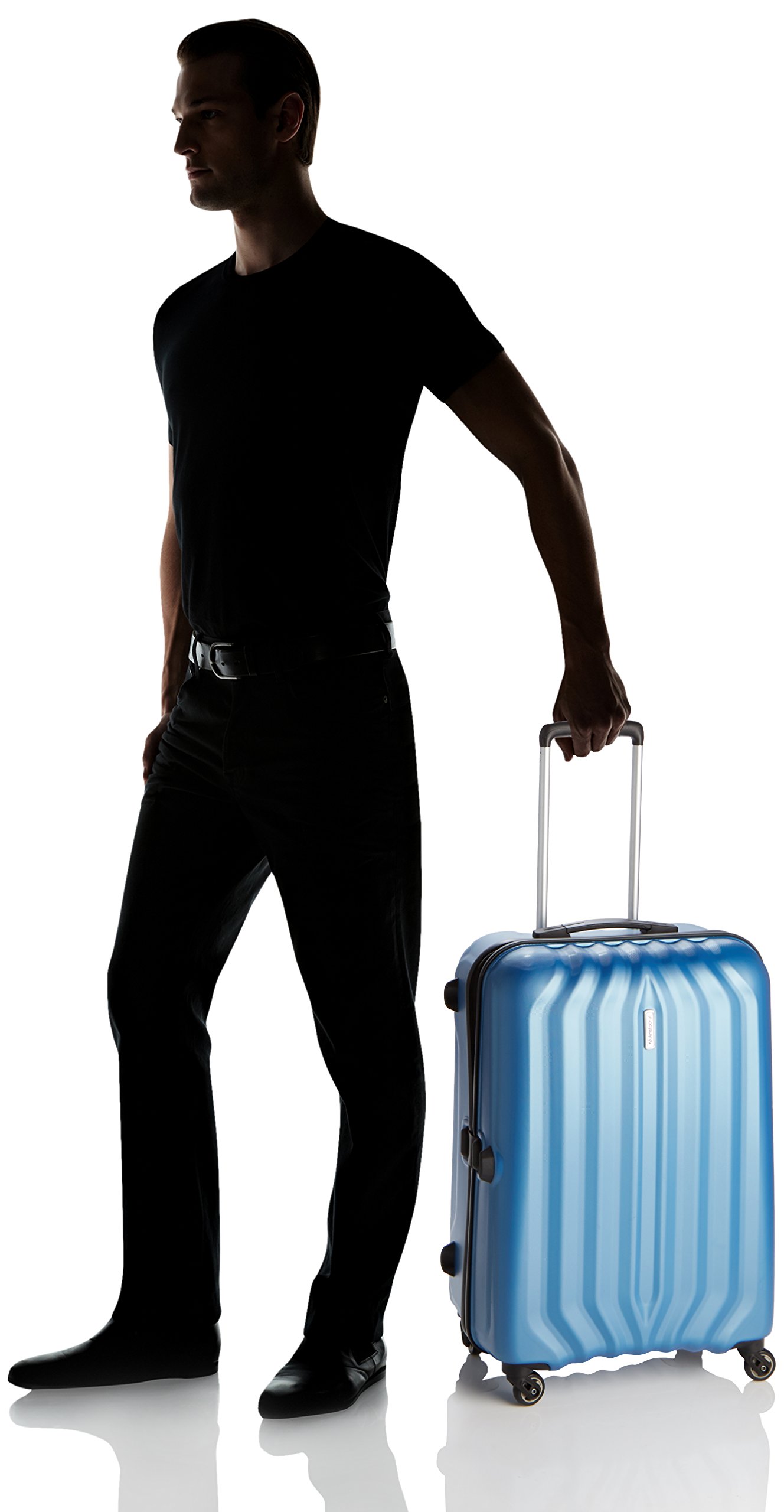 Aristocrat Aston Polycarbonate 67 Cms Blue Hard Sided Spinner