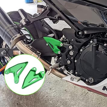 Motorcycle Accessories Rider Front Foot Peg Footrest Rear set Heel Plates Guard Protector for Kawasaki Vehicle NINJA400 Z400 NINJA 400 500 NINJA e-1 Z e-1 ELIMINATOR SE Z 7 HYBRID Black