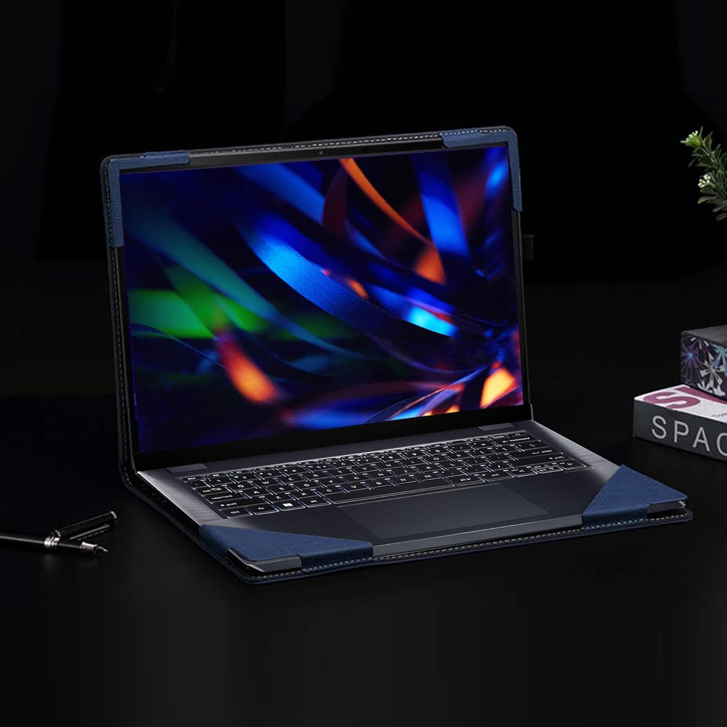 Laptop Cover for Acer TravelMate P4 Spin 14 TMP414RN-53-564W 2 in 1 Laptop 14" All-Inclusive Laptop Notebook Sleeve Detachable Shell (Dark Blue)