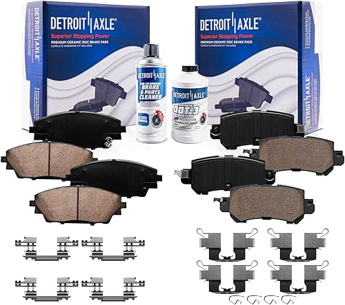 Miniatura 52 de Detroit Axle - Pastillas de Freno Delantero para Chevrolet Captiva Sport Equinox Pontiac Torrent Saturn Vue Suzuki XL-7, Pastillas de Freno Cerámica