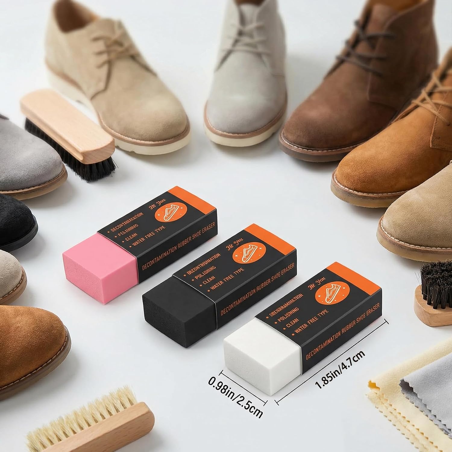 Suede Eraser Cleaner for Suede Shoes, Nubuck Eraser Cleaner, Removes Dirt, Gentle Cleaning, for Suede & Nubuck Care image 2