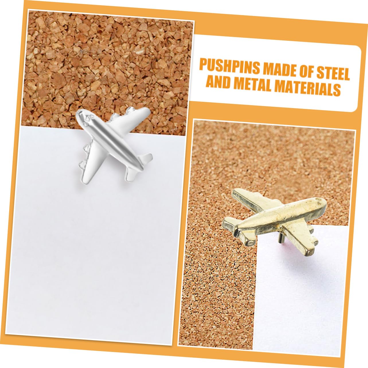 Tofficu 3 Set Versatili Puntine da Disegno in Metallo Decorative Puntine da Disegno Decorative per Mappe da Parete Foto Decorazioni da Parete Attività Pezzi * 3