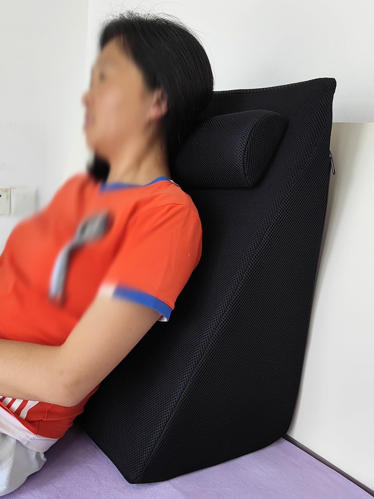 CuñA Antireflujo Adulto Almohada Elevar Colchon Almohada de cuña para reflujo ácido, almohadas elevadas de 16, 20 y 24 pulgadas de ancho para niños/ancianos/adultos, cuñas de almohada posquirúrgicas,