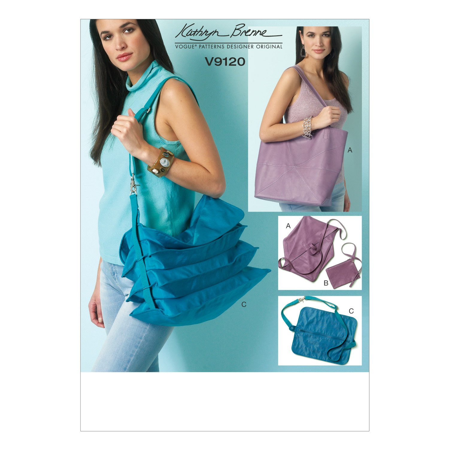 Patrons Vogue 9120 OSZ Sacs et étui de rangement à coudre soi-même