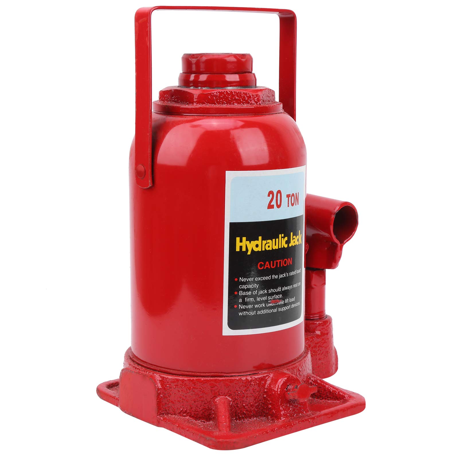 20T Cric Idraulico Auto a Bottiglia, Martinetto idraulico per Auto Furgoni Roulotte Trattori, Martinetti idraulici verticali Bottle Jack, Sollevatore idraulico per martinetti