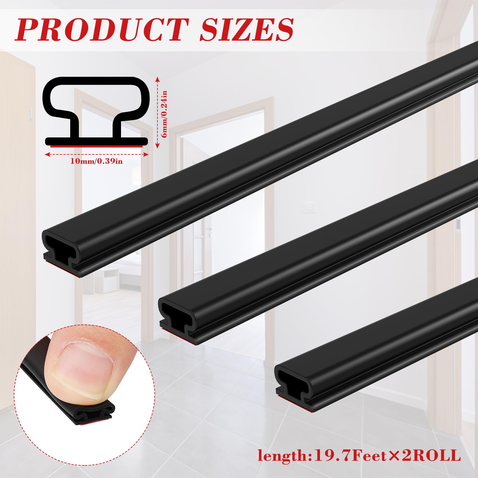 Pemko - 2548A36 Aluminum Fluted Saddle Threshold, Mill Finish, 8