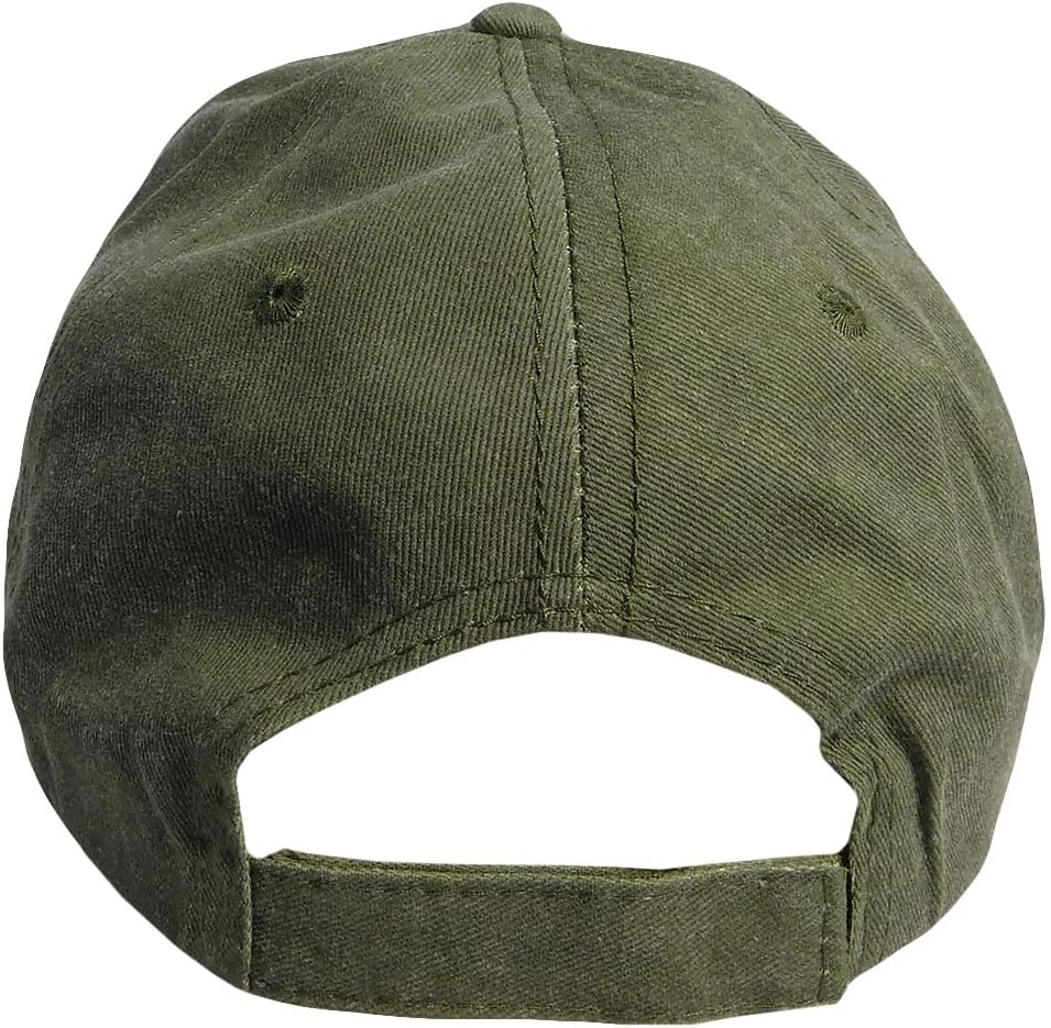 Trade Winds 101st Airborne Veteran Screaming Eagles Olive OD Cotton Adjustable Embroidered Cap Hat - Image 5