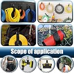Porte-câble de rallonge, 8 Pcs Garage Extension Cord Organisateur, Serrure de rangement pour câbles, fils, corde, plis (7.7 9.4 De pouce)