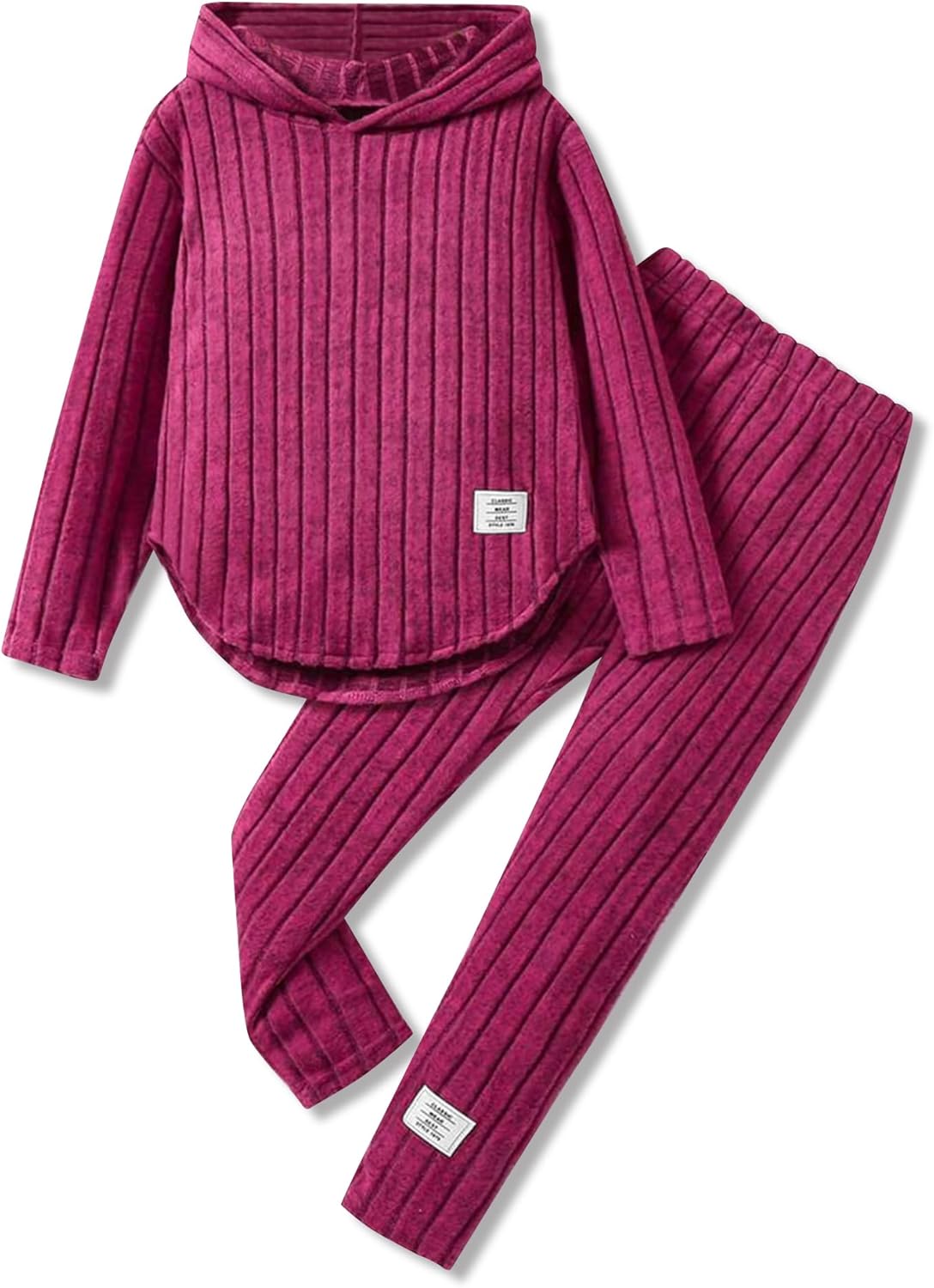 Toddler Girl Fall Clothes Set Warm Sweatshirt Pants Long Sleeve Sweatsuits Winter Hooded Pullover Outfits