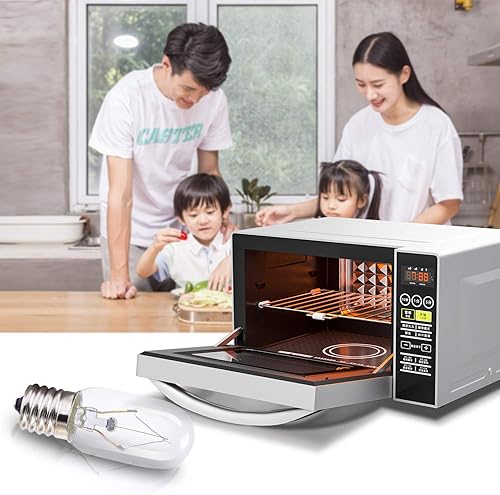 Miniatura 6 de GE WB36x10003 - Bombilla de 40 W para microondas, se adapta a la mayoría de hornos GE y Whirlpool, bombilla base E17, paquete de 6