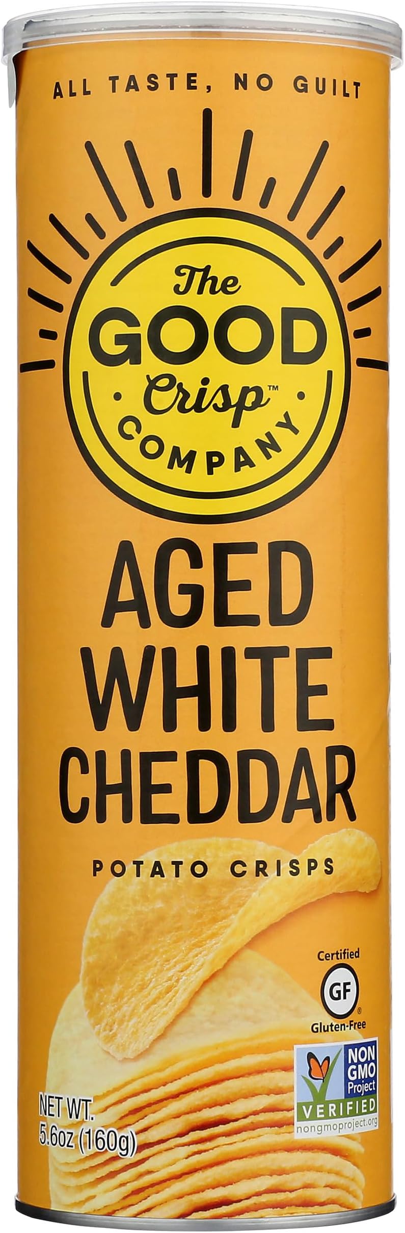The Good Crisp Company, Potato Crisps Aged White Cheddar, 5.6 Ounce