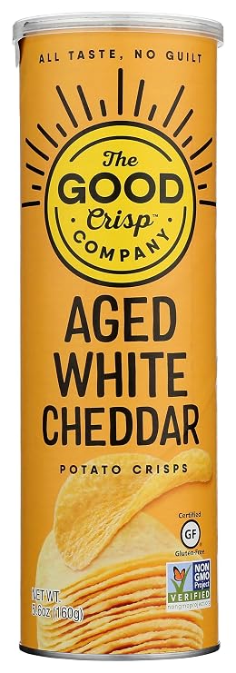 The Good Crisp Company, Potato Crisps Aged White Cheddar, 5.6 Ounce