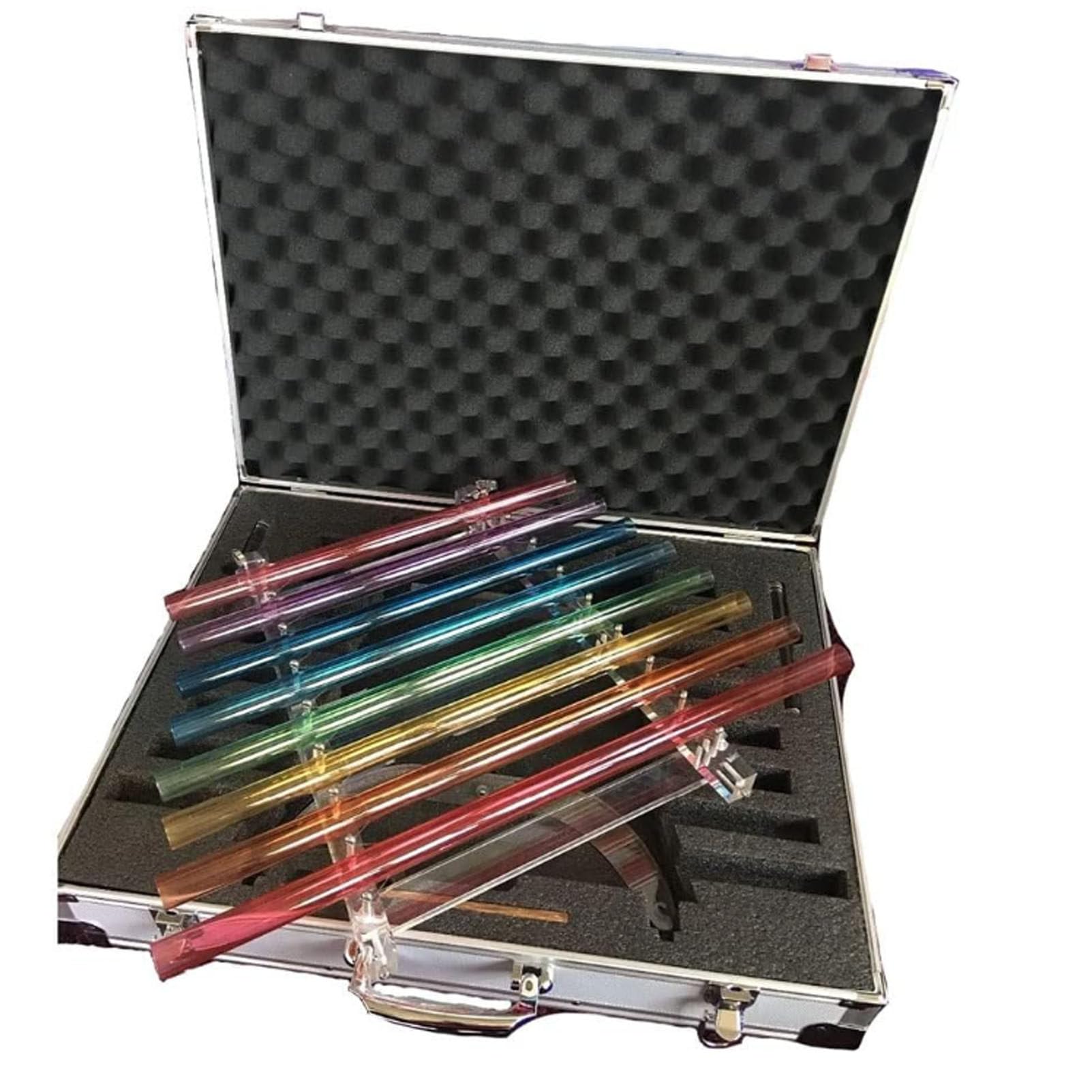Generisch Crystal Singing Harp for Healing Sound Therapy - Perfect Musical Instrument for Buddhism & Yoga, 432Hz Frequency, Includes Aluminum Case for Stress Relief & Chakra Healing