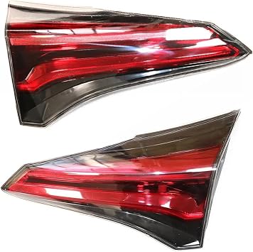 2Pcs Inner Driver & Passenger Side Tail Lights Set For TOYOTA RAV4 2016 2017 2018 Tail Lights Lamps Halogen Brake Lamp Assembly Replacement 8156142211 815500R061 815900R030 815800R030 Red