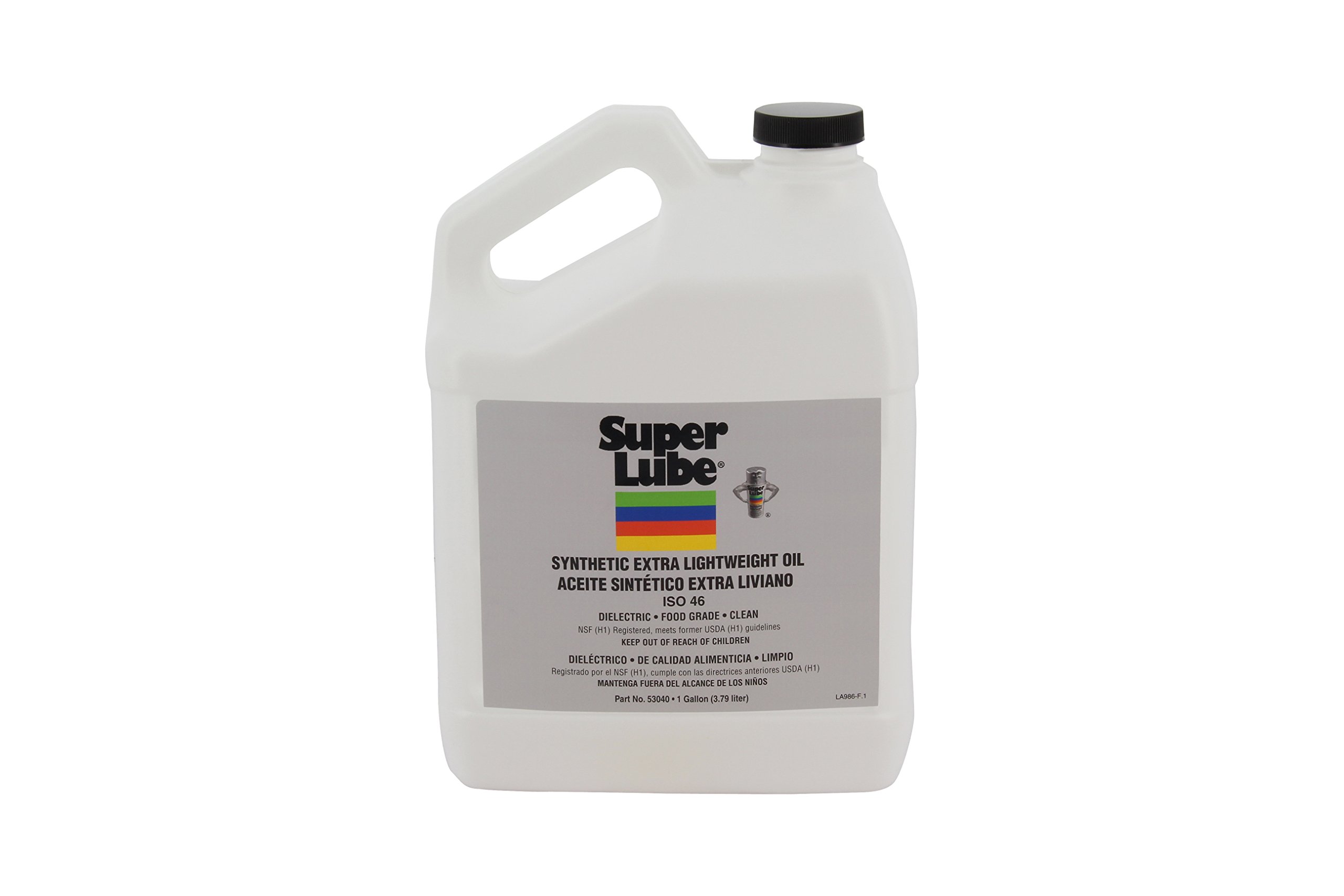 Super Lube 53040 Synthetic Extra Lightweight Oil ISO 46, Translucent