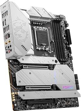 MSI Z690 Force WiFi Gaming Motherboard (ATX, 12th Gen Intel Core, LGA 1700 Socket, DDR5, PCIe 4, CFX, M.2 Slots, Wi-Fi 6E)