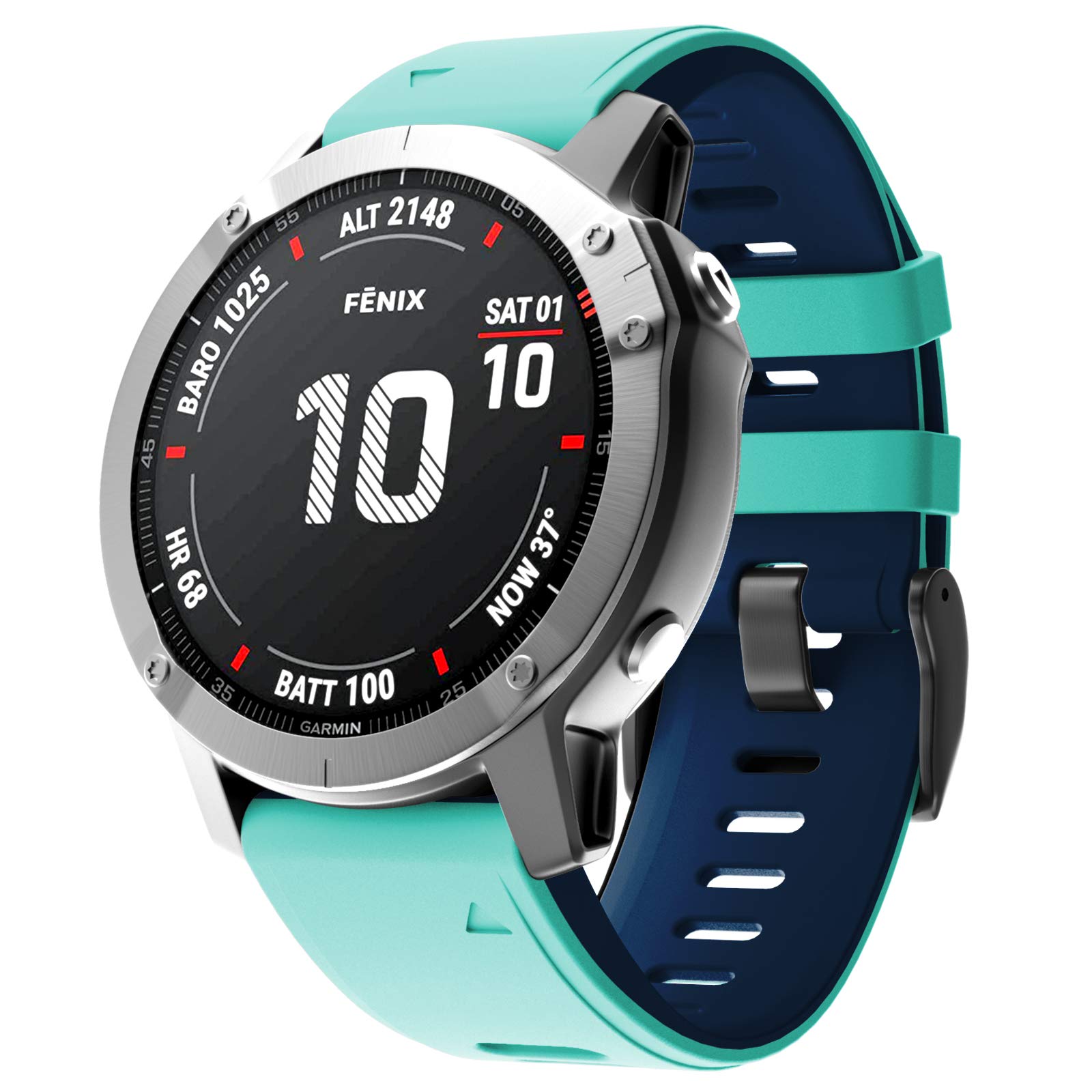 NotoCity Compatible with Fenix 6S Pro watchbans for Fenix 6S/Fenix 7S/Fenix 5S/5S Plus/D2 Delta S Smartwatch (Teal)
