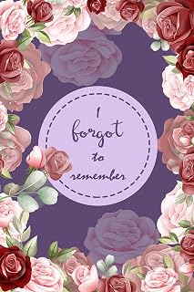 I Forgot to Remember: Internet Password Logbook Organizer with Alphabetical Tabs To Protect Usernames and Passwords, Login Private Information Keeper, Vault Notebook and Online | Flower Purple Design