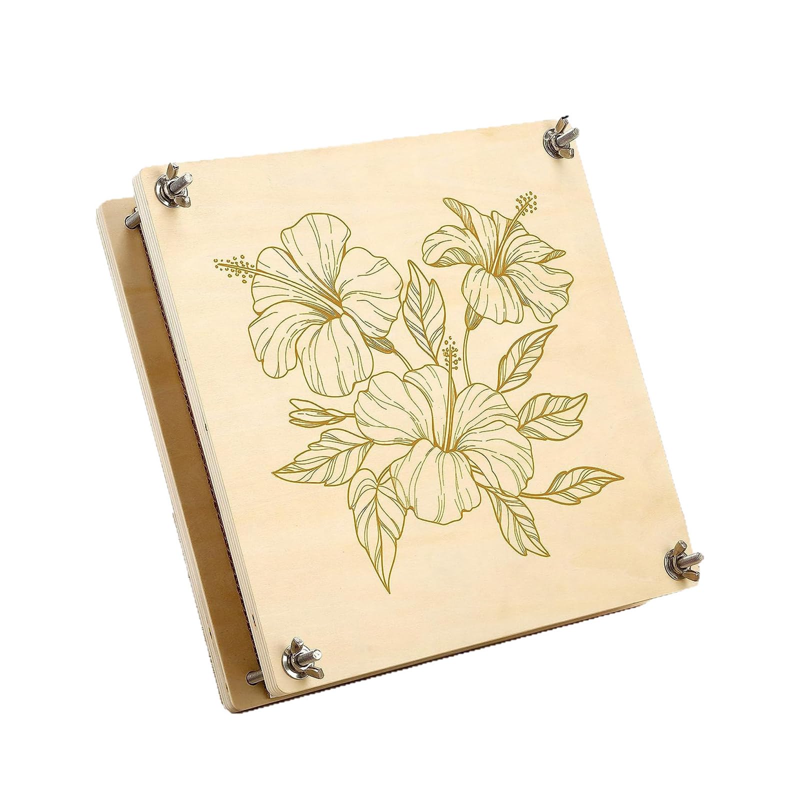 Shurhome Portable Wooden Flower Press Set for Plant Preservation and Art Craft Decoration Plant Herbarium Dried