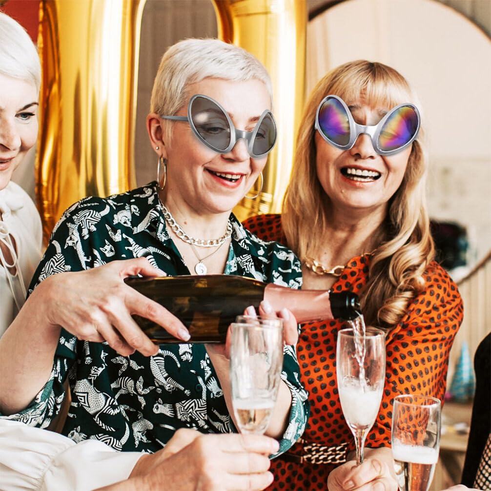 BESPORTBLE 12pcs Halloween Alien Glasses Plastic Alien Sunglasses Halloween Alien Costume Accessories Funny Costume Eyeglasses Holiday Cosplay Favors Photo Booth Props Supplies