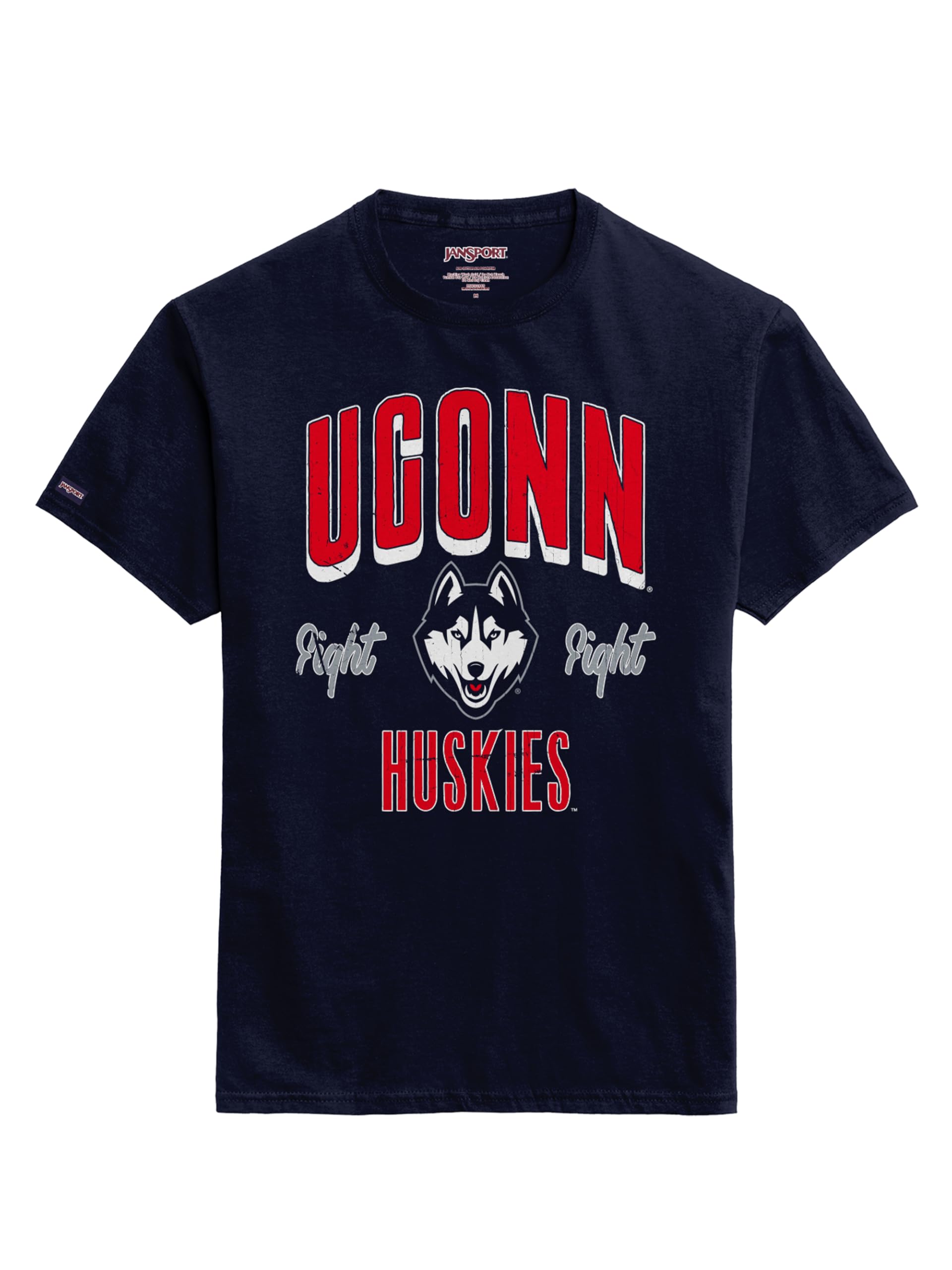 JanSport NCAA Officially Licensed Campus Short Sleeve T Shirt for Men, Soft &amp; Breathable Pre-Shrunk Cotton Crewneck T Shirt