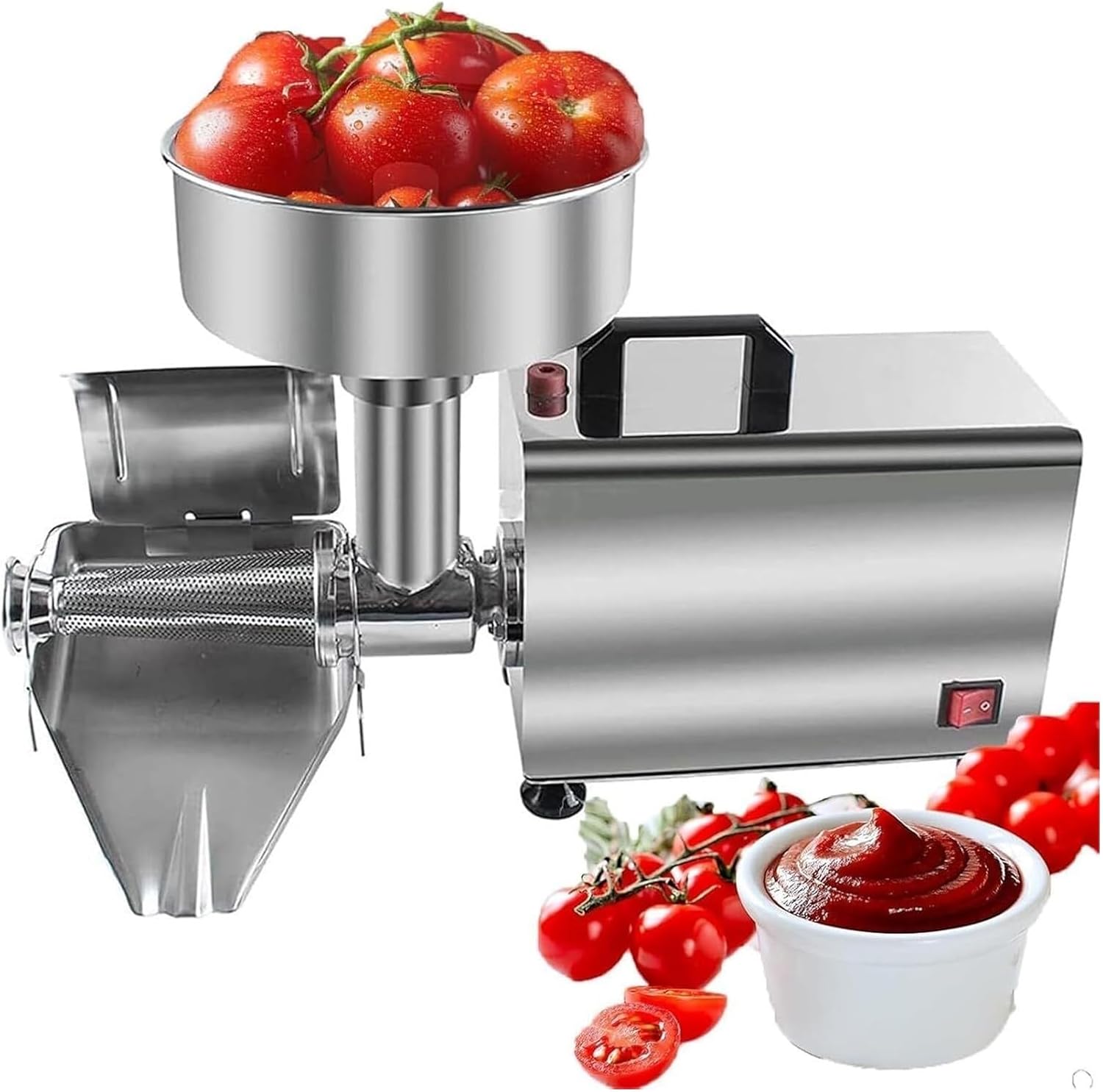 Electric Tomato Strainer Machine, Stainless Steel Food Strainer And Sauce Maker, Electric Fruit Press Squeezer Jam Machine