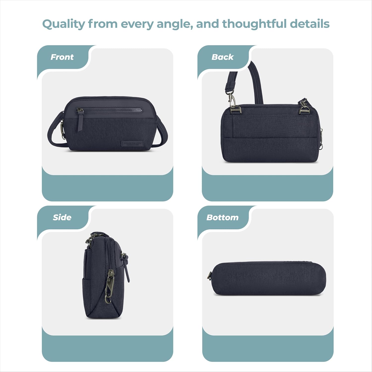 Travelon Anti-Theft Metro Convertible Small Crossbody Bag - Image 6