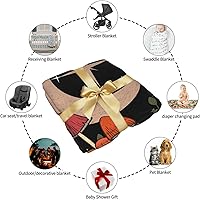 Vista 8 de Manta de hongos, ultra suave, cálida y ligera, de franela de forro polar con microhongos, para cama, sofá, regalo de viaje, decoración de hongos