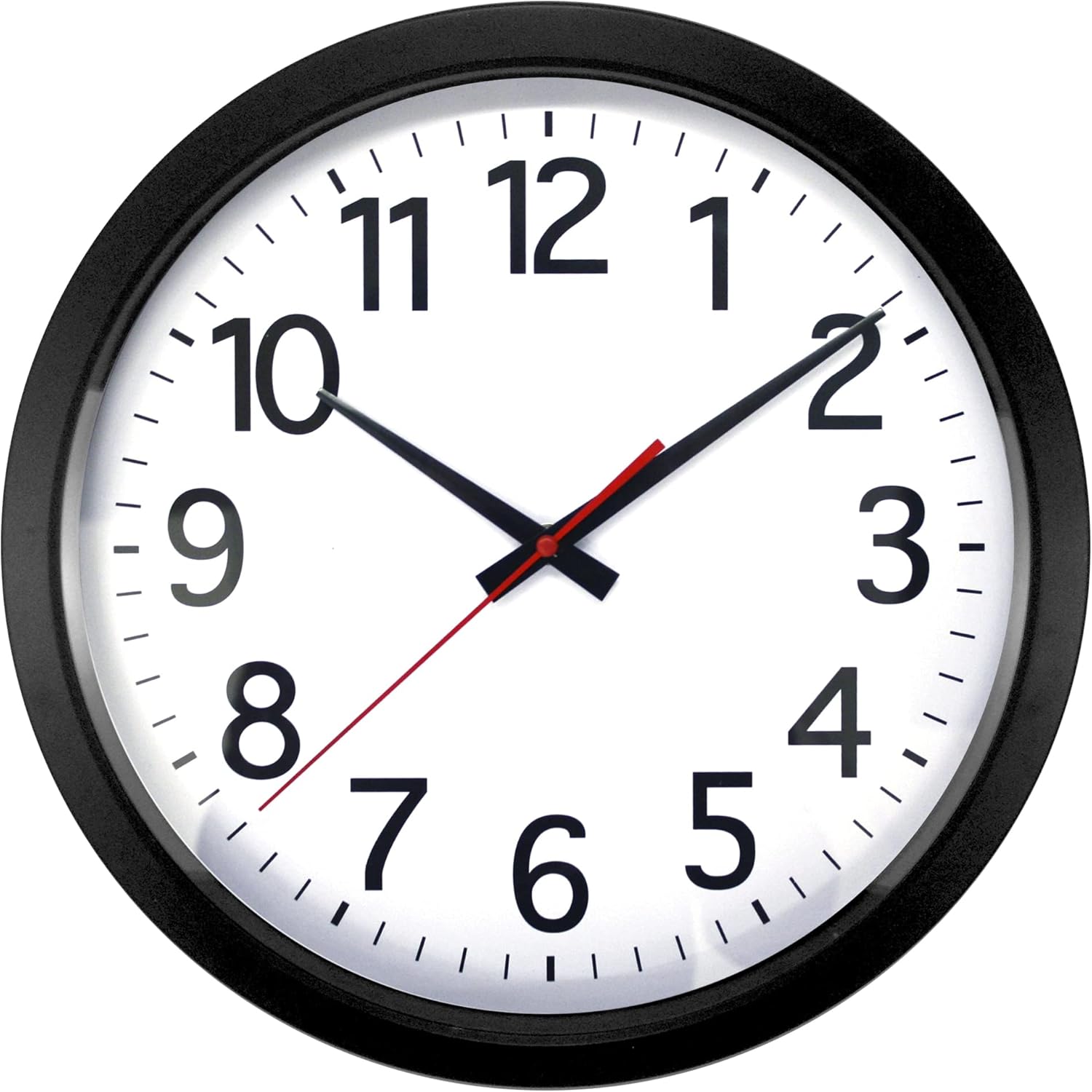 Office Depot Realspace® Quartz Wall Clock, 14", Black