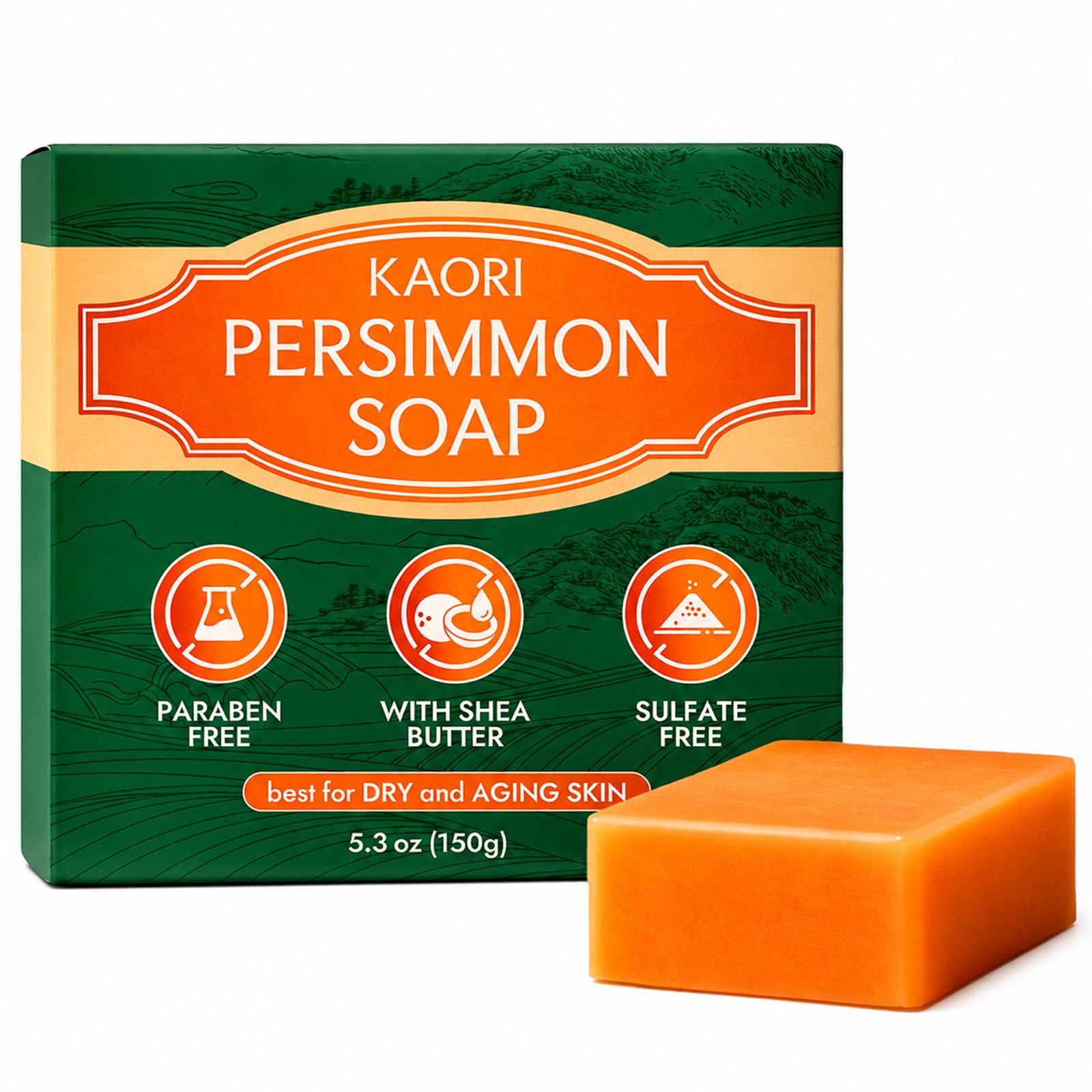 Photo 1 of Mujruko Kaori Deodorizing Persimmon Soap