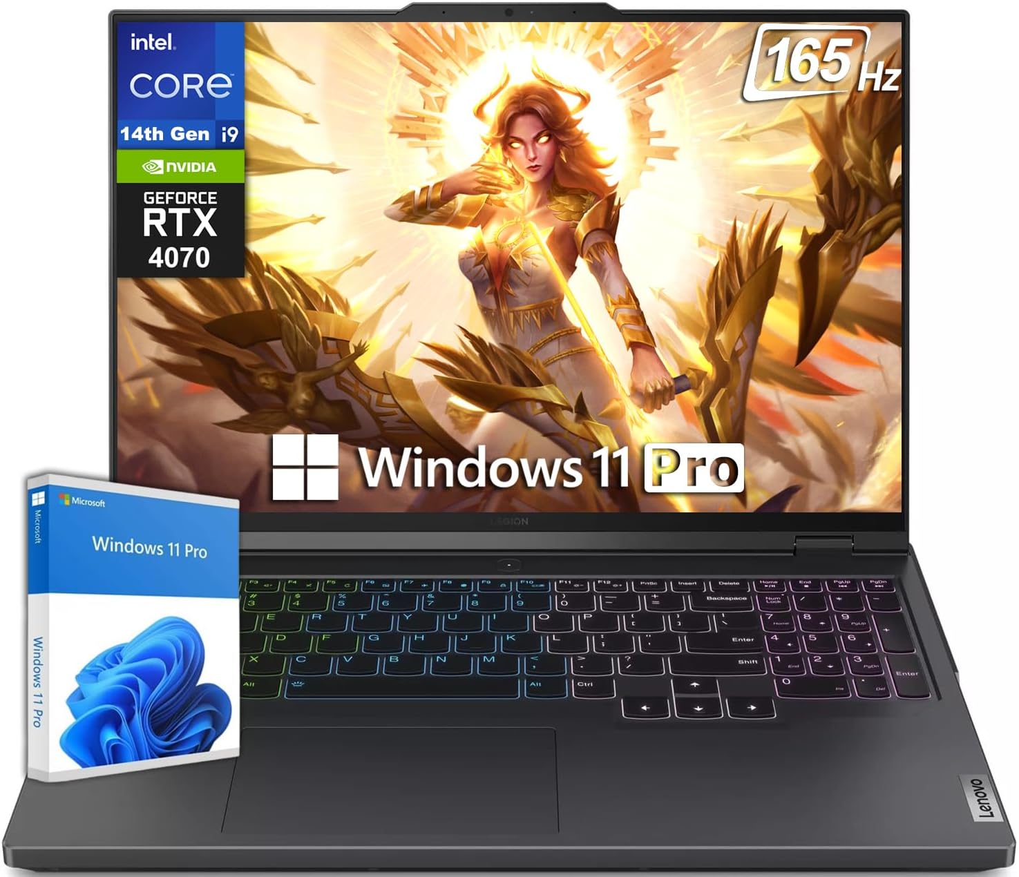 Lenovo Legion 5i 16" Gaming Laptop, WQXGA 165Hz, 14th Gen Intel i9-14900HX, 32GB DDR5, 2TB SSD, GeForce RTX 4060 8GB, Backlit KB, WiFi 6E, 1080p Webcam, Win 11 Pro