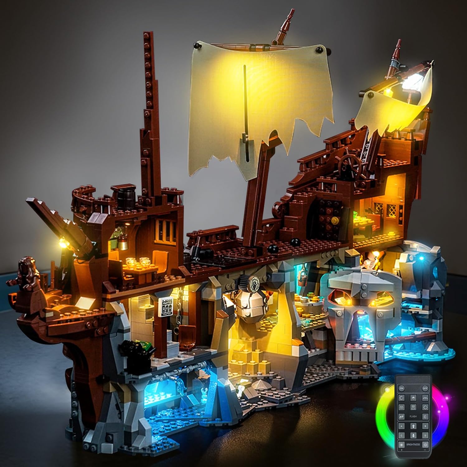 LED Lighting Compatible with Lego 21363 The Goonies Set for Adults - JUST Lights,Light Kit Compatible with Lego Ideas 21363,NOT Included The Model