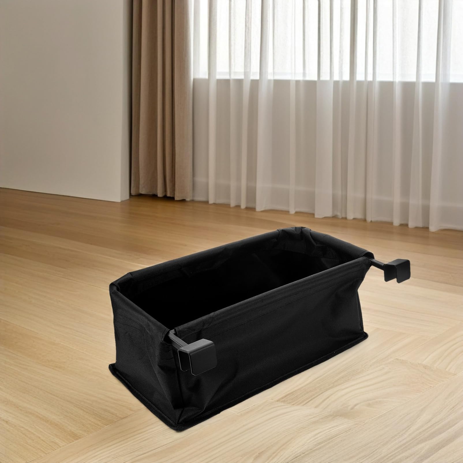 VALICLUD Borsa Posteriore per Wagon da Campeggio, Organizer Nero in Ferro e Tessuto Oxford, Staccabile e Lavabile per Outdoor e Viaggi Lunghi
