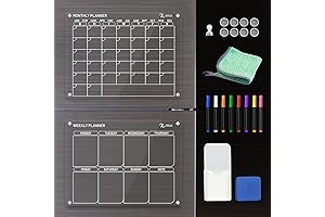 Reimagine Organization: Acrylic Magnetic Calendar for Fridge (Monthly & Weekly Planner)