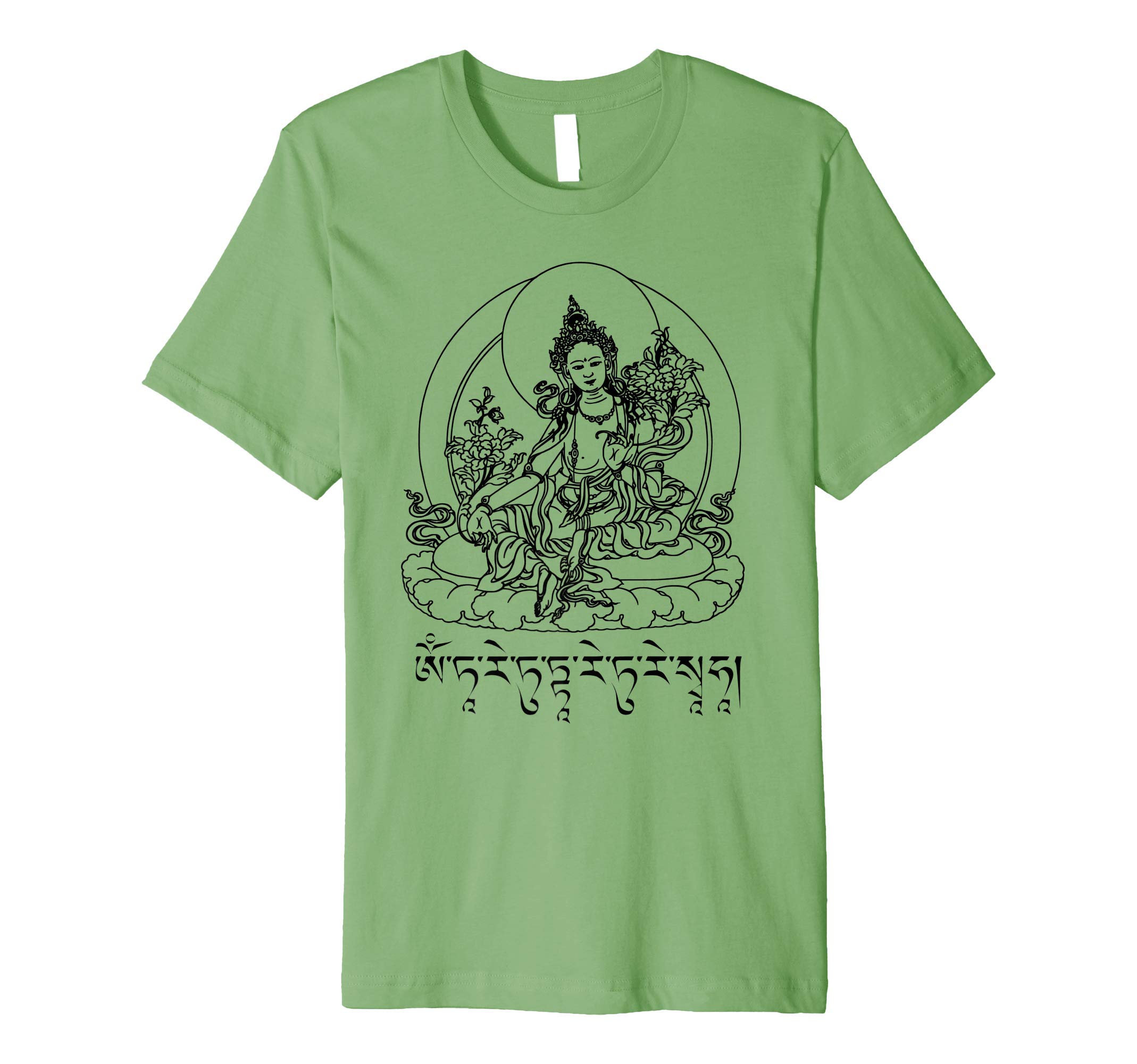 Buddha Green Tara Mantra Tibetan Buddhism Vajrayana Premium T-Shirt