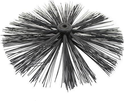 Dapetz   Chimney Brush Head 400mm Nylon Brush Head Flexible Fireplace Cleaning Tools for Sweeping Drain Duct Vent Cleaning Fireplace Flue Fume Hood