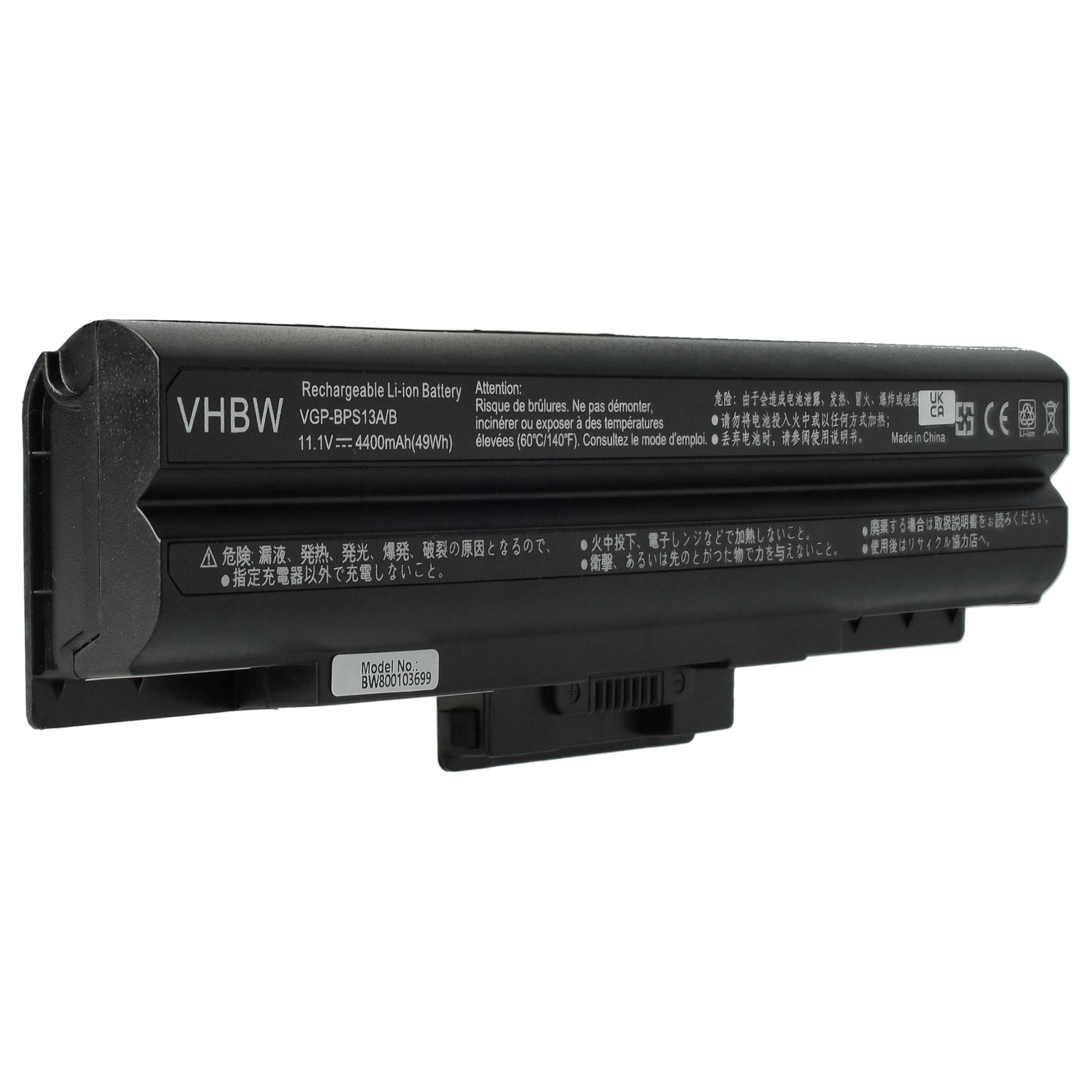 vhbw Bateria kompatybilna z Sony Vaio VPCCW26FH/P, VPCCW26FH/R, VPCCW26FH/W Notebook (4400 mAh, 11,1 V, Li-Ion) - Chip informacyjny