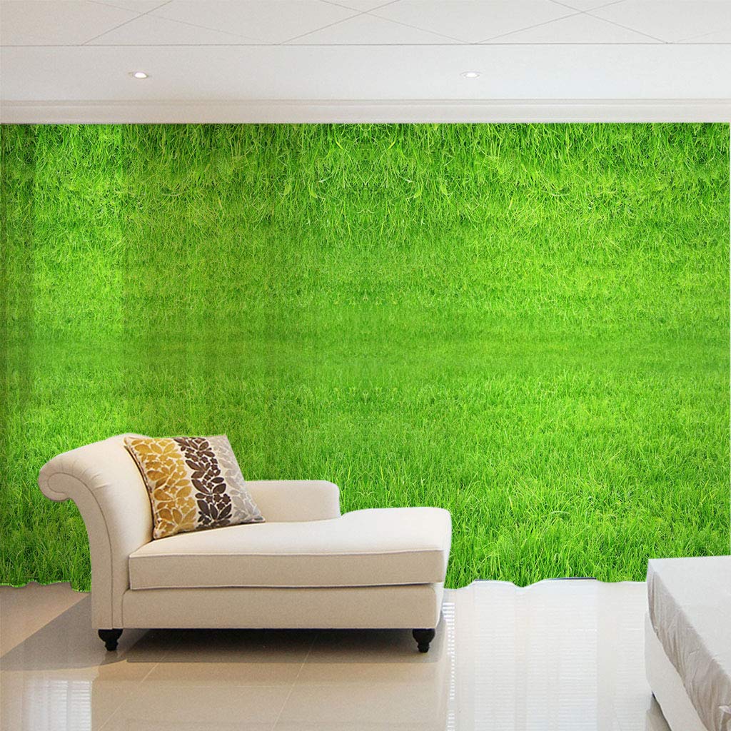 Rideau semi-transparent 132x215cm voilage vert pour fenêtre de chambre et salon