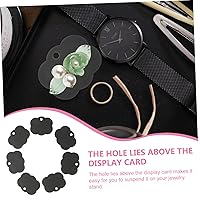 Vista 8 de Clip para el cabello Tarjetas de visualización 100 unids papel joyería tarjetas agujeros para pantalla horquilla titular