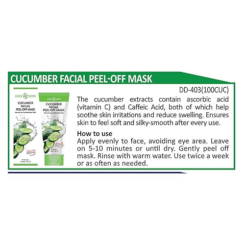 Miniatura 2 de Máscara facial Peel Off - Dearderm Pepino Facial Peel-off Mask 3.4fl.oz/3.4 fl oz