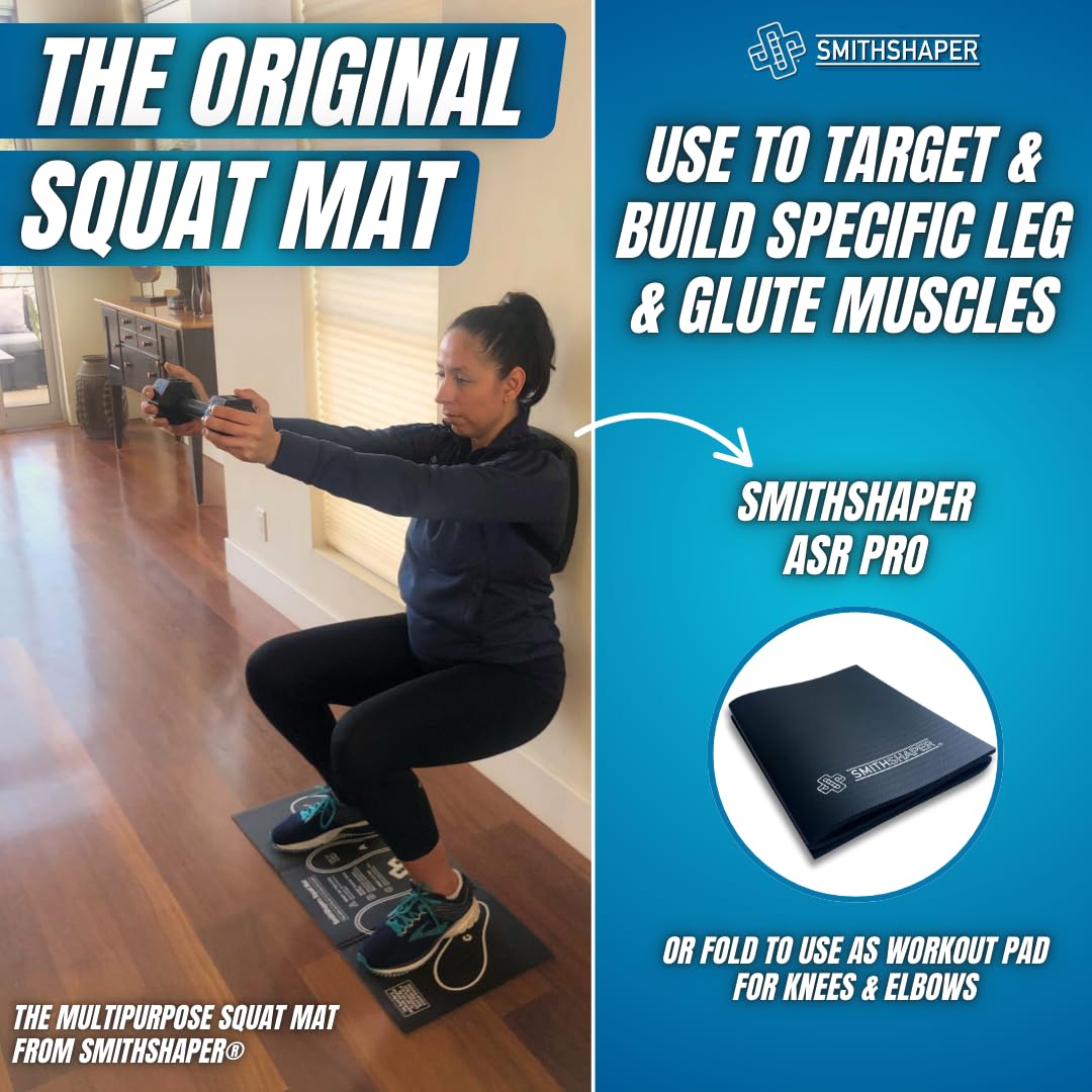 Tappetino per ginocchia per squat, lunghezza 78,1 cm, per esercizi di squat e per muscoli delle gambe, si piega fino a 2,3 cm di spessore, per esercizi di piegatura, addominali e