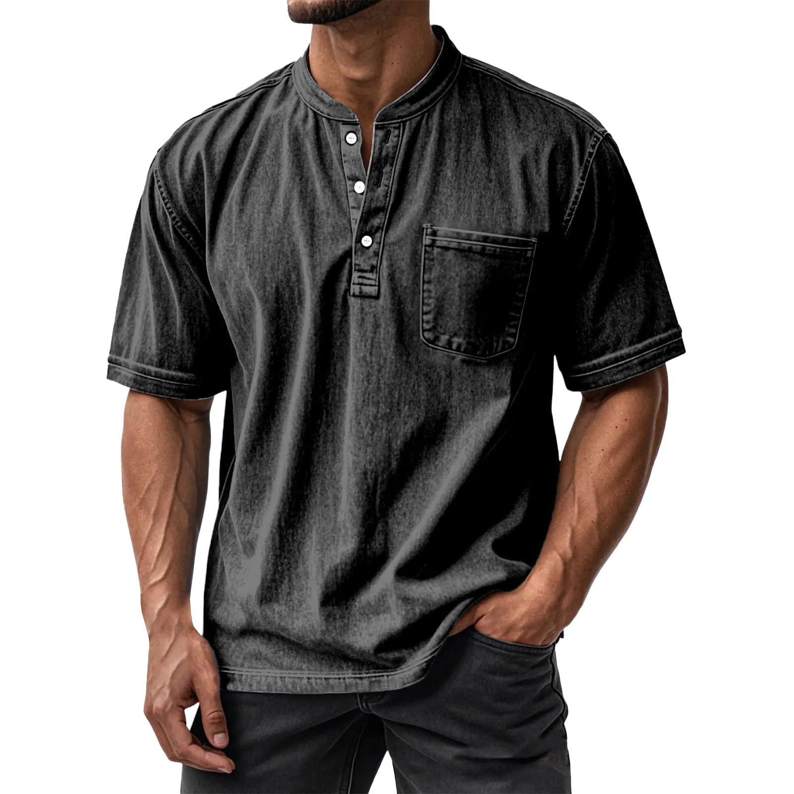 Hombres Manga Camiseta Casual Camisetas,Camiseta Trail Running Hombre,Suave Y Cómodo
