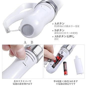 Amazon.co.jp: ペンライト LED 2本セット コンサートライト 15色