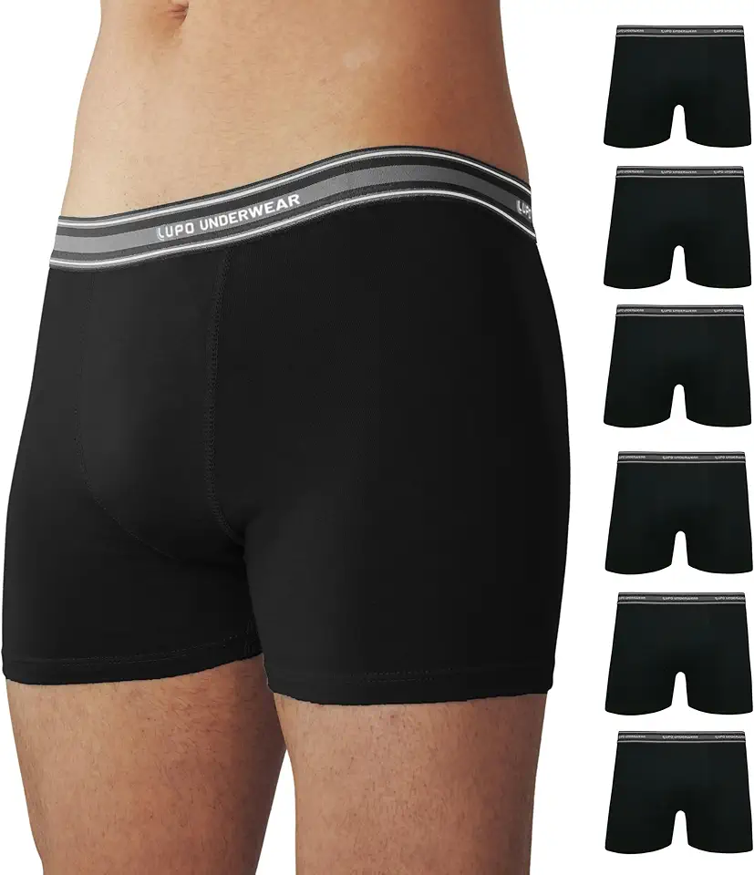 Kit 6 Cuecas Adulto Boxer Sortida Lupo